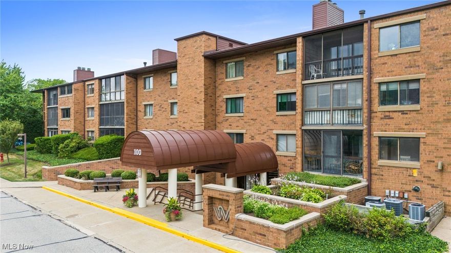 One of the largest units available at Woodhawk Condos! Over 1900 sq ft in this spacious and lovely 2 bedroom, 3 bath, 3rd floor corner unit. Large foyer entrance leads to an eat in kitchen with tons of natural light, some newer appliances, and ample counter space, and half bath. Dining and living room have great flow and open up to the screened in porch, perfect for 3 season entertaining and relaxing. Down the hall is a full bath, generous laundry room, guest room, and huge primary bedroom with ensuite bathroom and sitting area. This unit is freshly painted and also comes with 2 convenient parking spaces. Woodhawk amenities include 2 pools, exercise room, sidewalks, and security. Pair all of that with a great location close to shopping and dining!