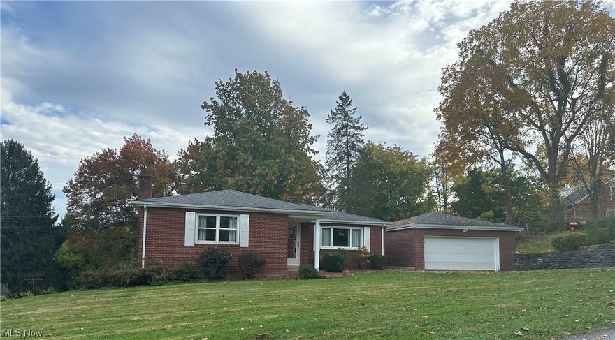 Beautiful well maintained all brick 3-bedroom ranch in a much sot after neighborhood on almost an acre with an inviting backyard deck and spacious 2 car detached garage. Solid oak Amish built kitchen cabinets, insulated steel doors and Anderson windows make this home even more desirable. Mineral rights will transfer to the new owners!
