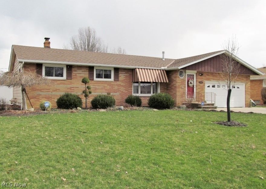 Be first or be sorry! One of a kind home! Pride of ownership. Must see to believe! Updated 3 bedroom, 3 full bath ranch with a 2 car attached garage. Eat in kitchen features breakfast bar, oak cabinets, granite look-a-like counter tops with ceramic back splash, recessed lighting and a slider leading to a fenced in yard with covered patio and 14x12 storage shed. Formal dining room includes a built in buffet cabinet. Spacious living room boasts gas log fireplace. Main bath updated with granite tops and a walk in shower. Owner suite has newer full bath with high end taste. First floor laundry room. Large finished basement features recreation room with wet bar and full bath. Slate foyer.  Beautiful stained woodwork throughout. Have your vacation in your back yard, with resort look-a-like landscaping and heated in ground pool with slide and diving board. Walk to award winning Community Center. Roof 2007. Gutters and driveway 2003. High end vinyl windows 2002. Patio and hot water tank 2001.