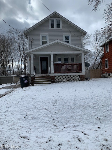 Here is your opportunity to have a 3-4 bedroom home and have your monthly payment less than rent! The home has vinyl siding and vinyl windows, and nice wood floors on the first floor. Lot's of natural woodwork displays the craftsmanship of the home building of many years ago. There are 3 bedrooms on the second floor and a 4th finished area on the 3rd floor that could be a large bedroom with a spacious 7x7 walk in closet. That room does not have actual ductwork to the room, so they have heated it via electric baseboard heat. The basement windows are already glass blocked. The backyard is very spacious and is partially fenced. If you aren't in the back yard, then enjoy the summer on the porch swing on the front porch! Home is being sold AS-IS. Sellers are not in position to make repairs. Bring some elbow grease and get the home back in tip top shape with a few extra touches.