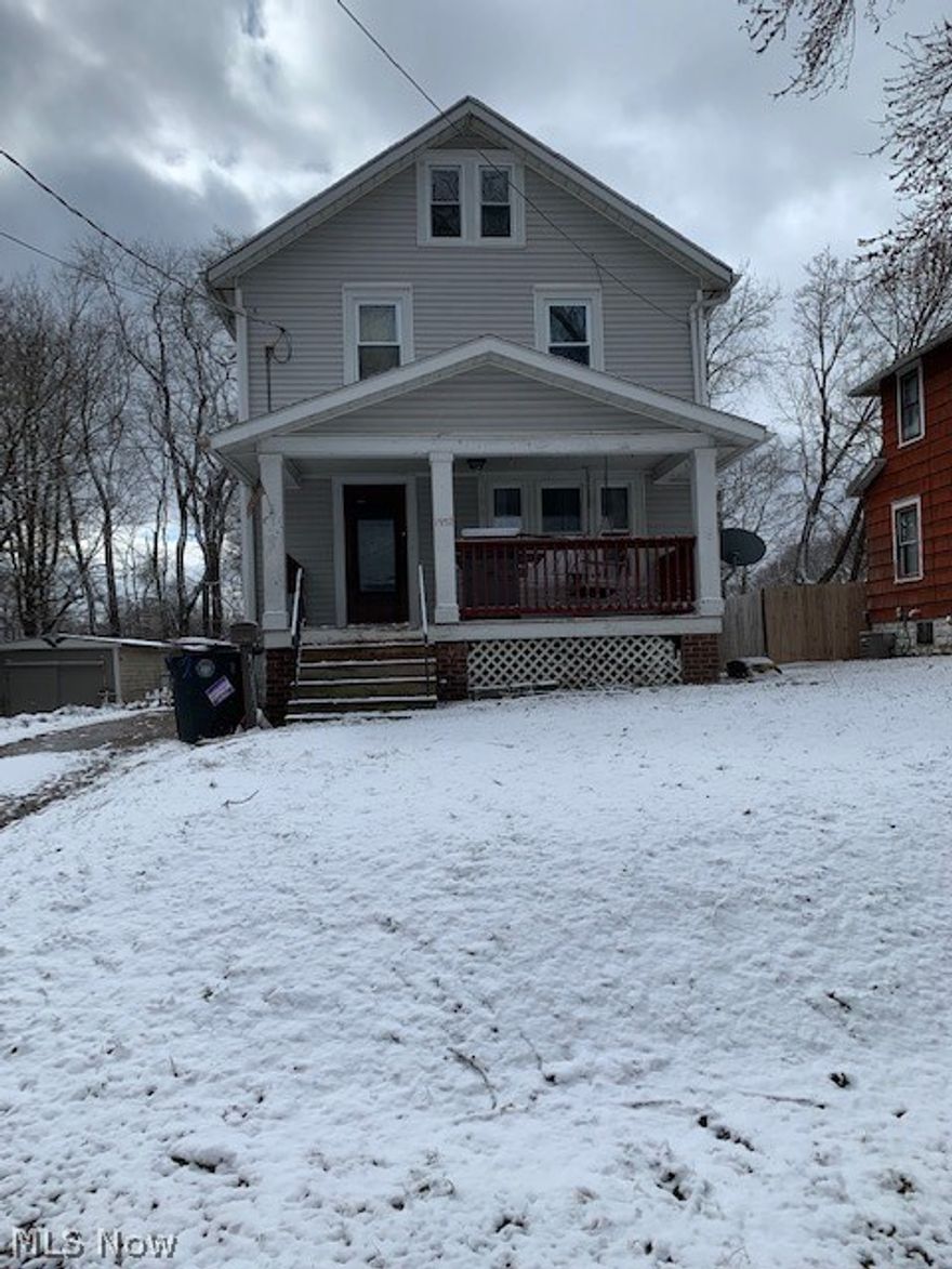 Here is your opportunity to have a 3-4 bedroom home and have your monthly payment less than rent! The home has vinyl siding and vinyl windows, and nice wood floors on the first floor. Lot's of natural woodwork displays the craftsmanship of the home building of many years ago. There are 3 bedrooms on the second floor and a 4th finished area on the 3rd floor that could be a large bedroom with a spacious 7x7 walk in closet.  That room does not have actual ductwork to the room, so they have heated it via electric baseboard heat. The basement windows are already glass blocked. The backyard is very spacious and is partially fenced.  If you aren't in the back yard, then enjoy the summer on the porch swing on the front porch!  Home is being sold AS-IS. Sellers are not in position to make repairs. Bring some elbow grease and get the home back in tip top shape with a few extra touches.