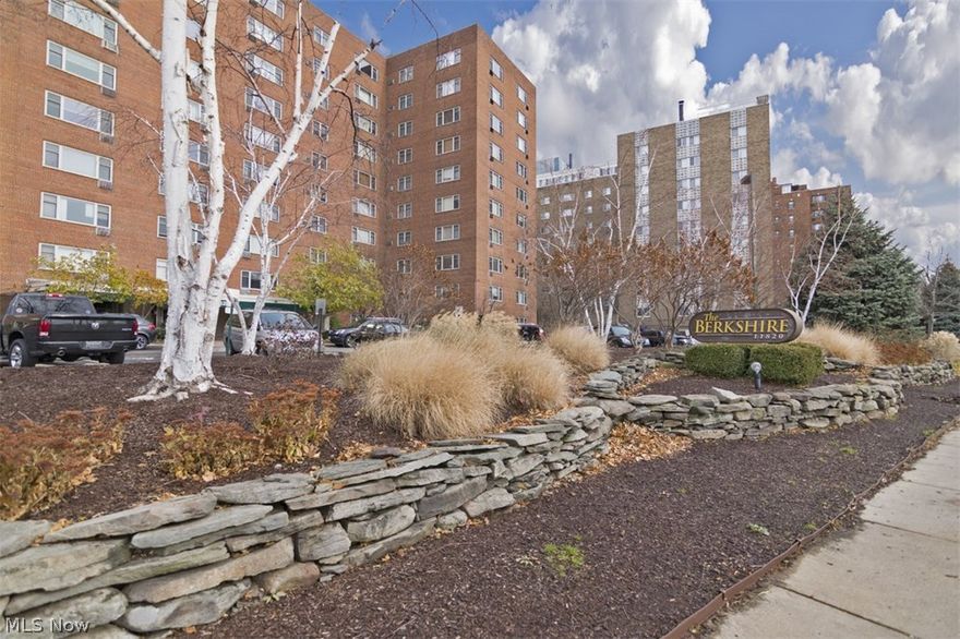 Welcome home to lakeside living at its best! This spacious one bedroom condo features open, inviting living spaces with gorgeous Lake Erie views throughout. Lovely parquet floors flow from the foyer through the open living and dining room, where a picture window frames the lake view. The kitchen is nicely updated with stainless steel appliances and plenty of cabinet space. Down the hall, the master bedroom is spacious with two closets. One garage parking spot is included with this home. Located in the desirable Berkshire Condos on Edgewater Drive in Lakewood, this home is only minutes from Edgewater Park and walkable to popular Lakewood area retail, restaurants and nightlife. Building amenities include a rooftop deck with fantastic city views, an in-ground pool, and more! If you are looking for affordable lakefront living, then look no further than this charming condo!