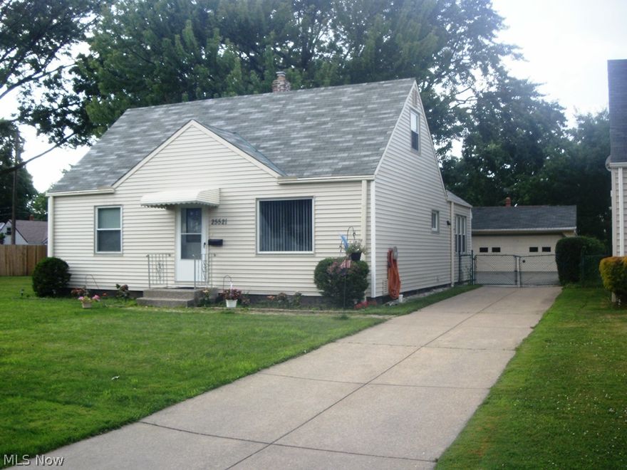 Fantastic Cape Cod in immaculate condition.  Home improvements include new windows & doors, siding, electrical panel, totally renovated full bath and beautiful laminate floors throughout.  There is a cozy family room plus a living room. All appliances and lawn equipment is included. There is a 2 car garage & patio plus an extra lot for all your outdoor recreation and enjoyment.  Nothing to do but move in and enjoy.