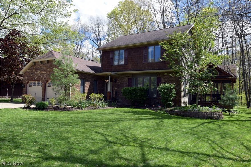 Welcome to this beautiful well maintained Colonial in Timber Creek Estates located on a cul-de-sac. Living room boasts hard wood flooring, large bay window over looking front yard and french doors opening into your eat in kitchen, sliding glass doors lead to deck great for entertaining, screened in porch addition is great for that morning coffee, kitchen includes breakfast bar and hardwood flooring, cozy family room has gas fireplace with built ins, 3 bedrooms are located on second floor with double closets, Master bedroom includes walk in closet and master bath with double sinks for his & her with large walk in shower, partially finished basement with plenty of storage, glass block windows, 2 large decks (one has been poured for potential addition to home) overlooks wooded lot with shed, and 2 car attached garage. Newer items include 2013 Hi-efficienty furnace with humidifer, central air, hot water tank and battery back-up, 2015 new carpets throughout and 2016 new french drains on sid