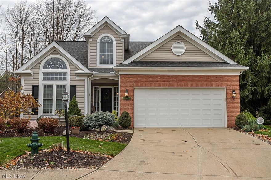 Welcome Home to this beautiful 4 bedroom, 3 baths, 2,127  total sq.ft Cape Cod situated on a nice private lot in Strongsville! This home is situated in Deerfield Woods low maintenance community the Villas of Brittany! This great home showcases attractive curb appeal, two 1st-floor bedrooms, an attached 2 car garage & a loft area! The inviting foyer is flanked by a private office with laminate flooring that can be used as a fourth bedroom. Continue through the open floor plan into the lovely dining room that opens to the vaulted living room. The living room offers a gas fireplace to keep cozy during the winter months. The light & bright kitchen is equipped with gorgeous granite countertops w/ breakfast bar seating, ample cabinetry, backsplash, pendant lighting, stainless steel appliances, & a slider out to the stamped patio. The vaulted 1st-floor master bedroom features an en-suite master bath w/ a spacious vanity, spa-like tub, walk-in shower, and walk-in closet. A full bath and a laun