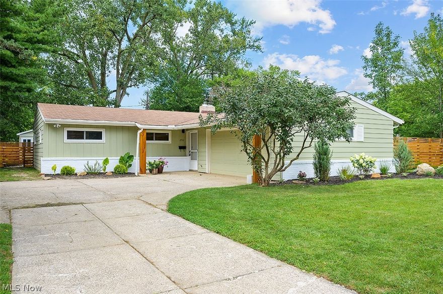 Beautifully renovated mid century ranch in Country Club/Devon Hill neighborhood which boasts neighborhood coffee nights and families of all ages!...As you walk into the front door, newer flooring and updated bathrooms and kitchen are apparent with updated appliances (2020) to follow. 2020-2021 renovations include:Marble flooring and quartz countertops in kitchen, newly wired overhead lighting in each room, new chimney liner,  air-Conditioning, Smart Thermostat, and duct extension into office/ 2020 Custom Blinds/2020 added partitioning wall off back room and French Doors, Ceiling, and Cabinets/2020. New Garage opener motor. 2020 fence has been added along entire side/back yard perimeter and it is gorgeous!...Also added is 2020 paver patio and landscaping/garden raised beds for an additional serenity oasis to enjoy..but WAIT!..owners installed a backyard shed (2020)that could be used as a he/she shed..The front entrance is currently used as a green house and the back access for storage b