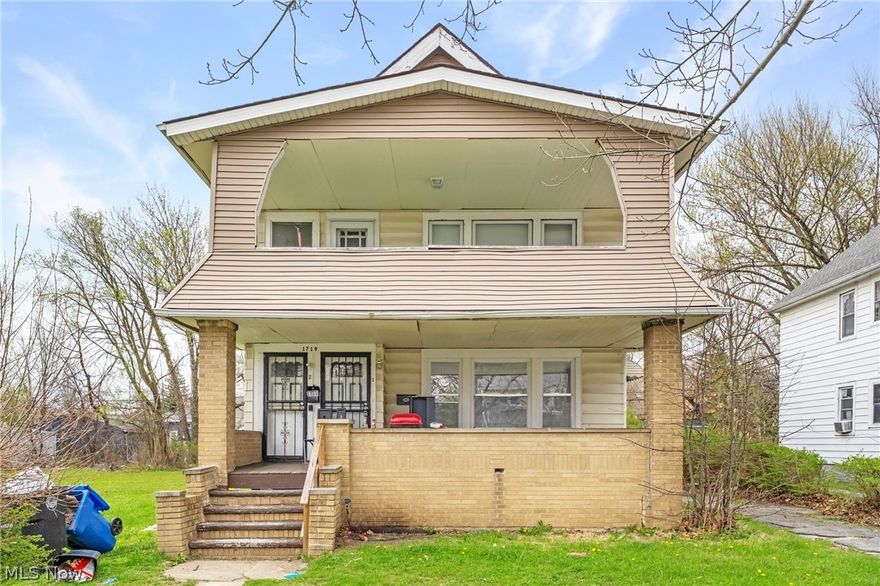 Check out this 2,068 sq ft duplex located in Euclid-Green. The upstairs unit (rented $1,300/month on a month to month lease) spans two floors, with 2 bedrooms on the second floor and 2 additional bedrooms in the finished attic with 1 bathroom. The down unit features 2 bedrooms and 1 bathroom (vacant and was rented for $1,000/month). It has recently been vacated and made rent-ready, giving the new owner the ability to hand-select their own tenant and set the rent going forward. The roof is estimated to be approximately 15 years old. One of the furnaces is brand new (installed earlier this year), while the second furnace is estimated to be around 10 years old and in good working condition. The age of the hot water tanks is unknown, but both are currently operating properly. Come check out 1719 Wayside today!