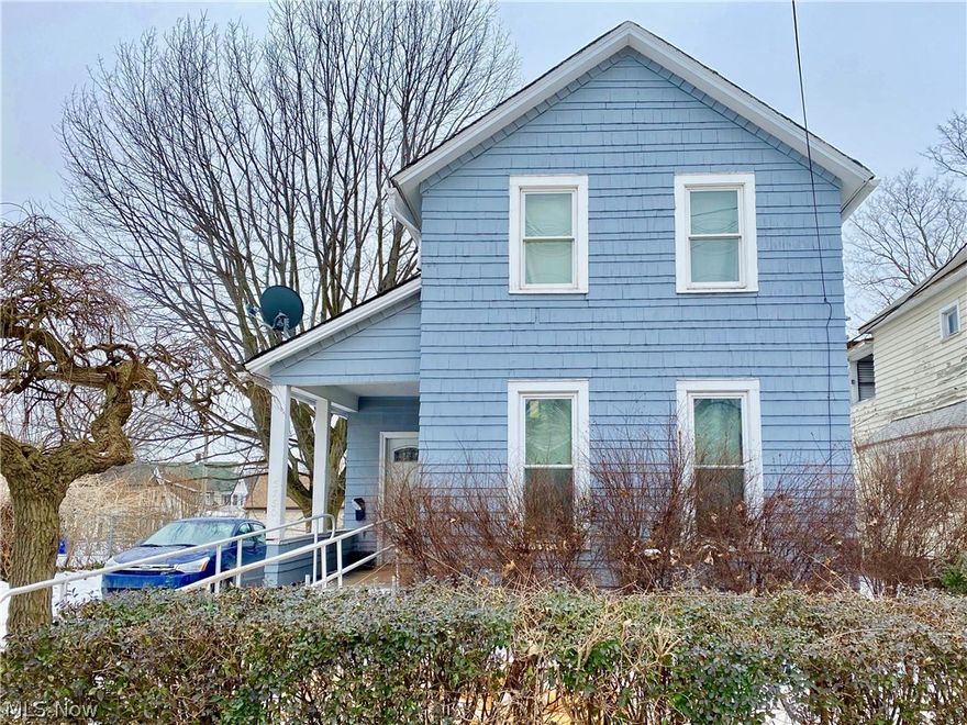 This four bedroom, two bathroom home features spacious living areas, along with an updated kitchen and two updated main floor bathrooms. Use the two first floor bedrooms combined with the adjacent bathroom as a master suite with huge walk-in closet, or keep as two separate first floor bedrooms. A first floor laundry is an added bonus! Additional features include updated furnace (2016), full weatherization with insulation installed throughout home, vinyl windows, updated electrical, updated plumbing including new gas and water lines to the utility connections, and glass block windows. The corner lot next door is vacant. Enjoy the central location near Fleet Ave and Harvard Ave with great highway access, and close proximity to bus lines. Walk or ride your bike to Washington Reservation golf course and driving range, with nearby connections to the Towpath Trail and future Downtown Connector Trail.