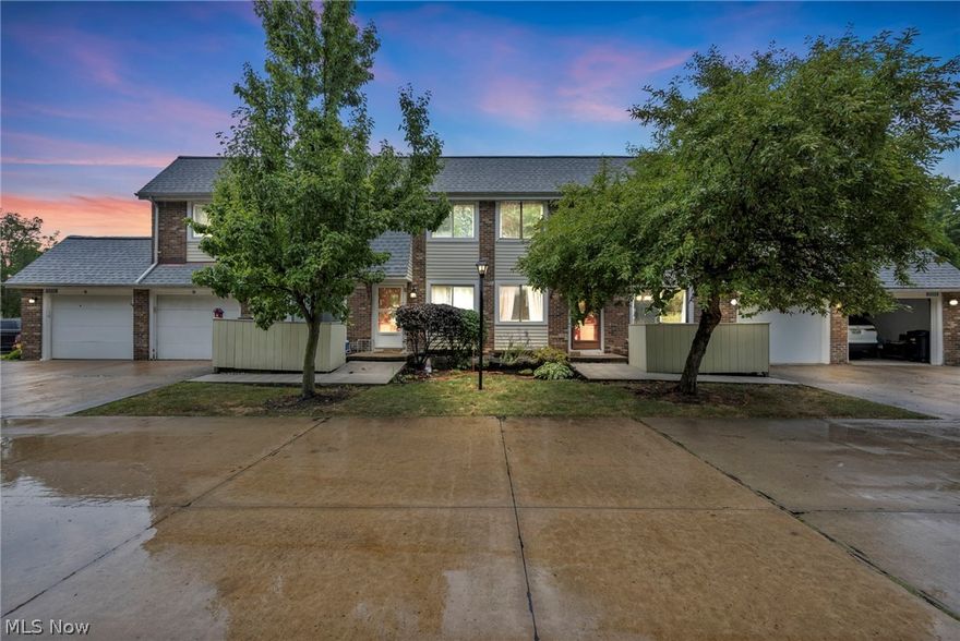 Welcome home to this 3 bedroom, 1.5 bath condo in centrally located Big Turtle II! This condo features an attached garage on a dead end street with plenty of ample parking for guests or additional vehicles. Facing south, this condo receives an abundance of natural light, making it feel bright and airy. Master suite provides a walk in closet and built in make up vanity, perfect for all your space and storage needs. All SS appliances stay with the property! Love being active? You will have access to a pool, playground, tennis court and more! Come tour this property today and see how you can make it your own. Close to shopping, dining, highway access, medical facilities, and less than a 30 minute drive to Downtown Cleveland!