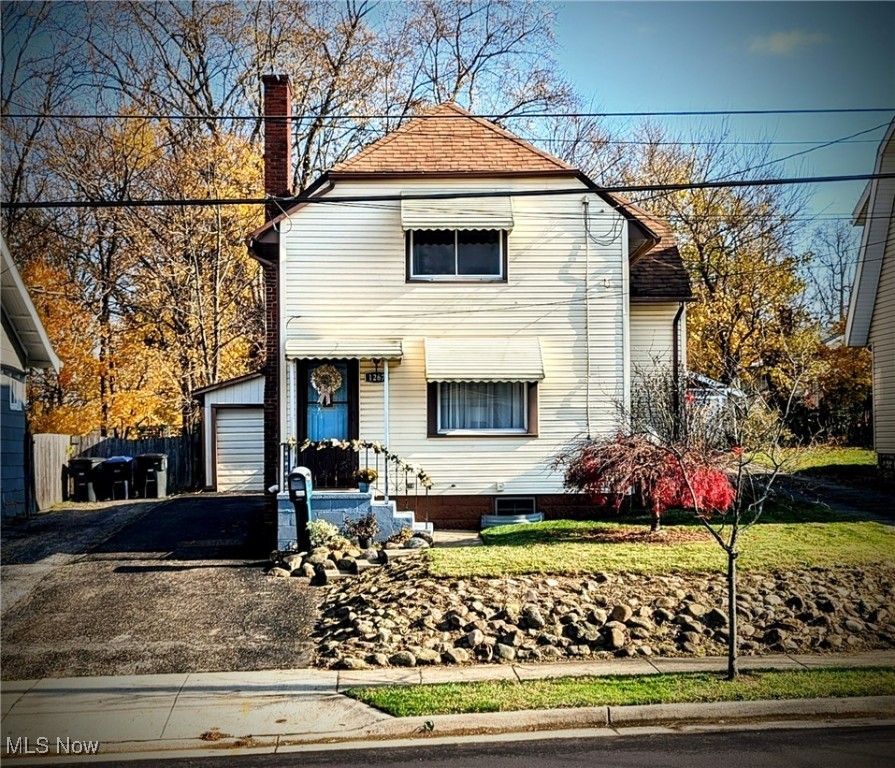 Great Starter Home! 3 Bedroom, I bath Colonial. Warm up in your living area with your wood burning fireplace. The dining room has a wall of built in shelves and cabinets with a large window overlooking you deck, patio, and fenced in yard, complete with your own cozy fire pit. Ceiling fans thoughout . High efficiency furnace was added in 2018. Stove, Refrigerator, washer and Dryer stay with the home. Great location!! Schedule a showing now! Don’t miss the opportunity to own this home.