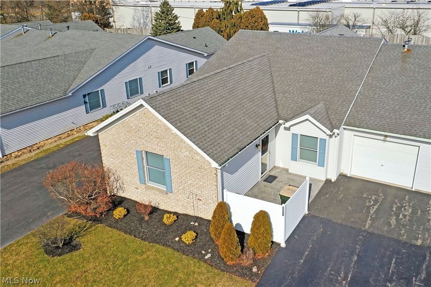 This fantastic 2 Bedroom, 2 Bath condo in the heart of Austintown has been meticulously maintained.  Conveniently close to shopping and highway access. Upon arriving at 5948 Callaway Cir, you will be delighted by the private front patio and attached garage with plenty of storage.  Inside the condo is sure to please with it's oversized living area with vaulted ceilings. The open floor plan ties together the dining room, living room and fully equipped kitchen.  Off the kitchen you will find the laundry/mud room as well as access to the garage. The large master bedroom is home to double closets and an en suite bathroom. The second bedroom also has ample closet space and access to the second full bath. All doorways are oversized and can easily accommodate a walker or wheelchair if necessary. The appliances are all less than 10 years old, washer & dryer 2020.  Don't miss this amazing condo, it won't last long! Call today for your private showing.