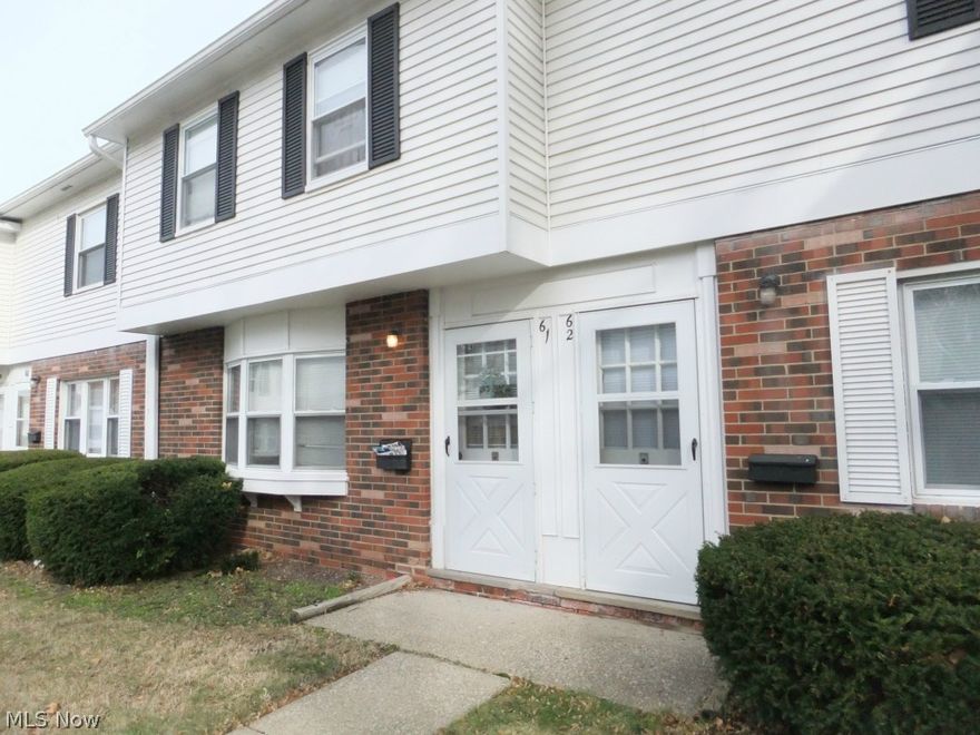 Pay yourself and own this updated spacious two bedroom townhome with one full and one half bath. Relax in the large living room with bay window. All appliances stay. Oversized bedrooms with huge closets and hardwood floors.