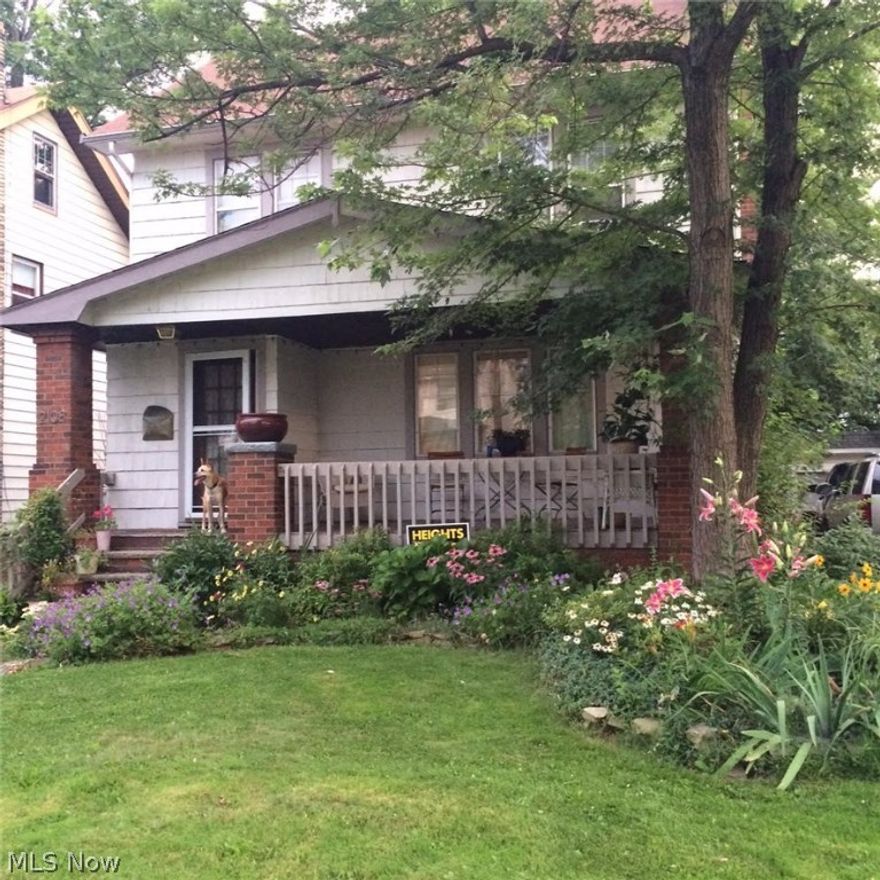 Wonderfully updated kitchen and bathroom. This medium size Cleveland Heights home is sure to please. Slate floors in the kitchen marble in the bathrooms and hardwood throughout the rest of the house. Living room features a wood burning insert in the original fireplace. The home features generous storage a partially finished basement that has an additional bathroom, two car detached garage with a brand-new garage door, large brick patio, comfortable front porch, and stainless appliances. Additionally the home features the nest electronic heating and cooling system that can work from your smart phone . Look at the pictures on call today. Highly motivated sellers have found their dream home and are ready to sell.