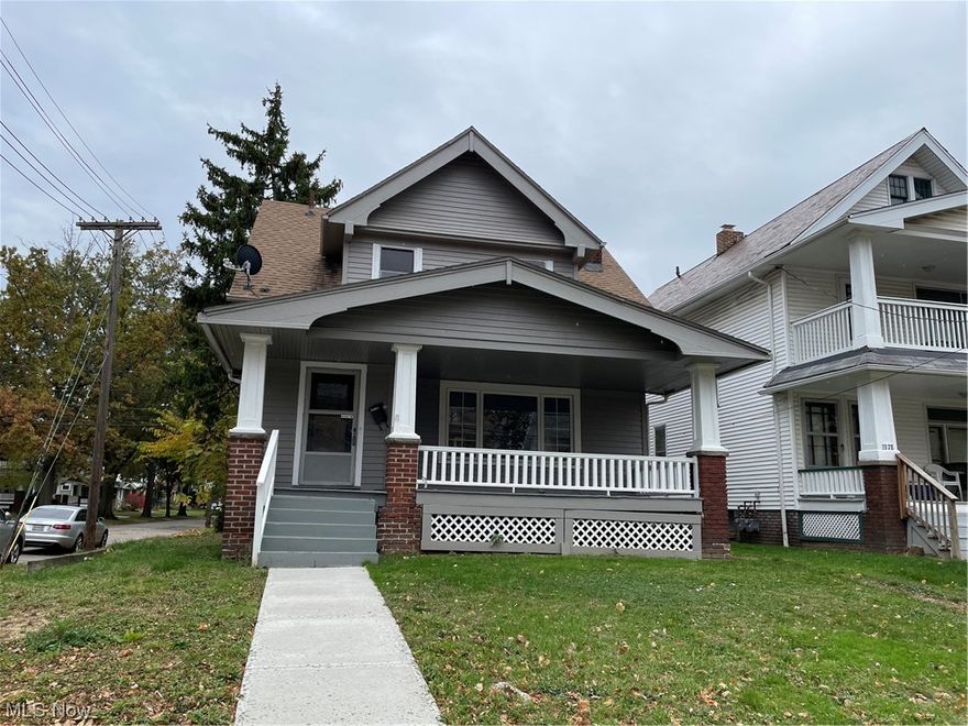 Welcome to 3380 West 100th St. This 3 bedroom, 1 bathroom is waiting for the right investor or handyman for your repairs and updates. There are hardwood floors throughout the house. On the first floor, you will notice the hardwood molding and fireplace. Second floor has the three bedrooms and the updated bathroom. Third floor attic is great for storage. Being sold As-Is.