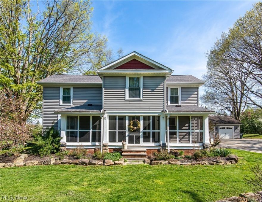 One Of a Kind Historic Property! Originally part of a 200-acre farm estate established by the Matthews family in the 1830s, this farmhouse was built in 1847. It has stayed in the same family for four generations and is now available to the public for the for only the 2nd time. The house has undergone Restorations and Renovations, while respecting and paying tribute to the original design. Every inch has been Meticulously Maintained or completely Redone. New features include the Glamour Kitchen, Pantry, NEW Baths, and Laundry Room. Original features include Gorgeous built-ins in the Dining Room and Library, and a hidden Pocket Door separating the Family room. The house has been recently re-sided, and sits next to a three-car garage complete with Carriage Doors. Just built in 2013, the Quintessential Red Barn is a Substantial 30 X 40, all Steel with a 16' sliding door in back. It also features a partial loft for storage, and includes 220 electric. Don't miss out on this One Of A Kind Opp