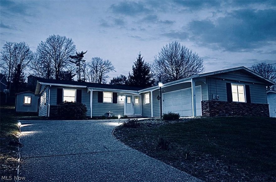 This inviting vinyl and brick 3 bedroom, 1 bathroom ranch home offers easy one level living with so much to love! Nice size eat in kitchen with appliances. Dining room off living room for your larger table. Relax by 1 of 2 fireplaces while watching TV. Large bathroom with newer shower is convenient to both guest rooms with a doorway to the primary bedroom. There is a large 2 car attached garage. Enjoy a private fenced in yard for pets, play or relaxing under a covered patio. Complete with a shed for all your extra storage. The home features a crawlspace for low maintenance living without a basement. Located close to everything, dining. shopping and the bike trail. Home Warranty. This ranch home is comfortable and convenient so don't miss out!