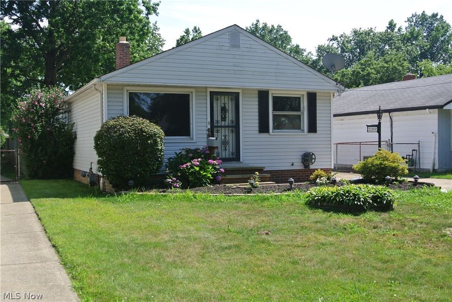 You can rent this 3 Bed / 1.5 bath home for $975 monthly.  First floor full bath features a skylight.  Freshly painted throughout.  Spacious eat in kitchen with plenty of cabinets for storage. Full unfinished basement with half bath. Fenced in back yard and one car detached garage.