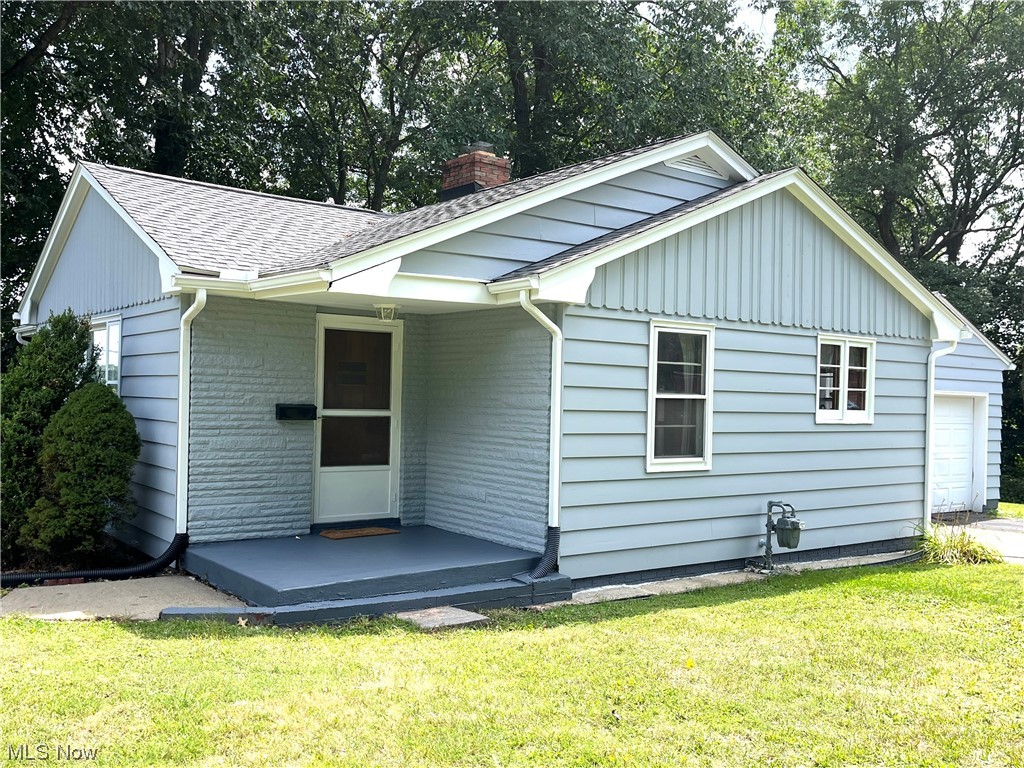 Three bedroom ranch home on corner lot is move in ready! This home features a large living room with fireplace, dining area, and kitchen. Refrigerator new in 2022. There are three bedrooms and bath with bath fitter tub and shower enclosure. Hardwood floors throughout home. Laundry shoot in hallway. Full basement includes laundry area, plenty of storage space, and half bath. Breezeway from kitchen leads to one car attached garage with garage door opener. This home has just had the exterior painted. Brand new furnace and central air installed Audust 2023. New roof 2020. Gutters updated 2021. Large corner lot 120 x 130. Immediate possession.
