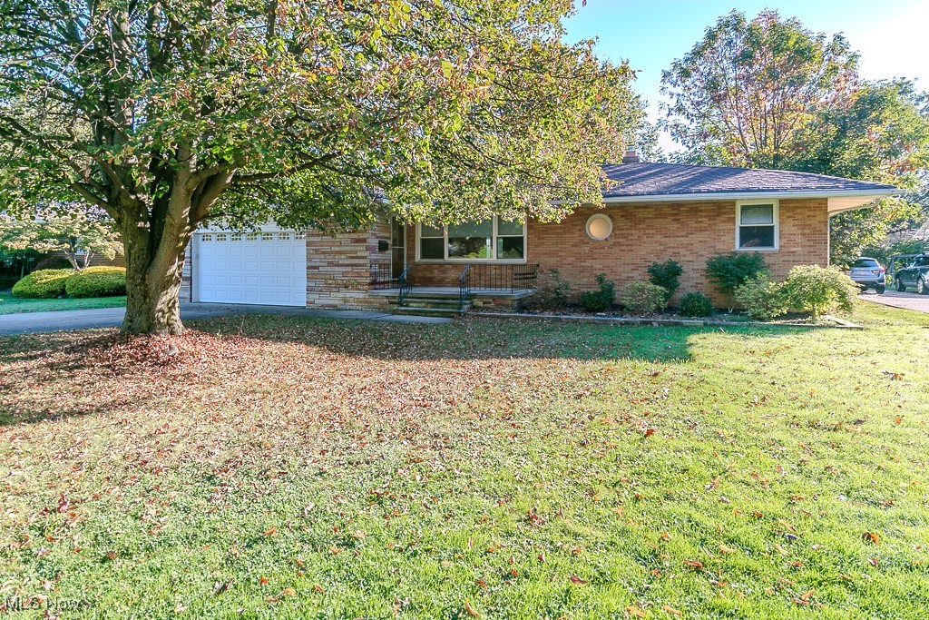 Located on a quiet, private street, this well-maintained ranch offers one-floor living at its best. The home features 3 bedrooms, 2 full baths, and one half bath, first floor bath has a wheelchair accessible shower. Fresh paint and carpet throughout, this spacious layout includes a comfortable living area, dining space, and a functional kitchen with plenty of storage. The finished basement provides additional living space that can be used as a media room, home office, or optional fourth bedroom, full bath in basement includes a jetted tub. Step outside to enjoy a newly built deck overlooking the backyard perfect for relaxing or entertaining. Conveniently located near shopping, parks, and highways, this home combines comfort, privacy, and easy living all in one! Schedule your private tour today!
