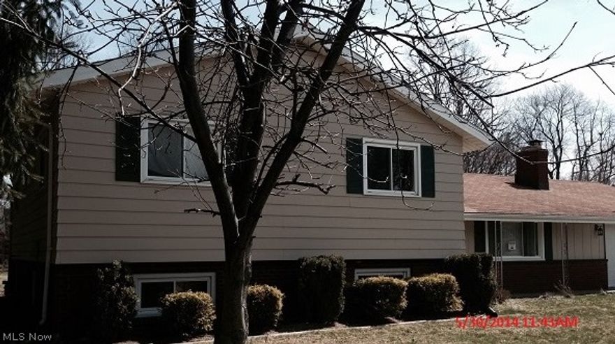 Nice 4 Bedroom, 1 Full Bath and 2 Half Bath Split-level home. Living rm with gas fireplace, Eat-in Kitchen, Dining Rm, some hardwood floors throughout. Large backyard features a sun room and a shed. 2 car attached garage.