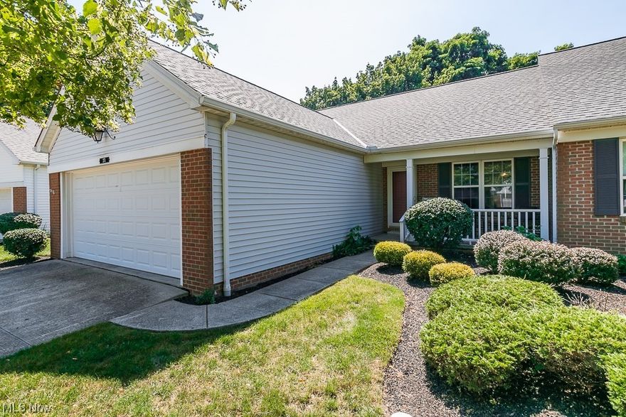 This 3BR 2BA Ranch Condo, located in the desirable Brook Side subdivision, provides maintenance free, one floor living and many high end accessibility upgrades. Bonus, there's a surprising amount of extra storage space in the FULL basement, which could be used as-is or finished into additional living space. The Acorn chair lift on the basement stairway ensures that this space will always be easily accessible to the new owner. In the living room, vaulted ceilings give an open feel, while the gas fireplace makes the space cozy on cold winter days. The eat-in kitchen has everything you need, and opens out onto a private back patio. The owners suite has hardwood flooring, a large walk-in closet, and a full en-suite bathroom, complete with a Bath Fitter sit in bathtub. The main floor also includes a 2nd full bath and two additional bedrooms with hardwood flooring and ample closet space. The laundry room connects the living areas to the heated garage and offers both cabinets and a closet for