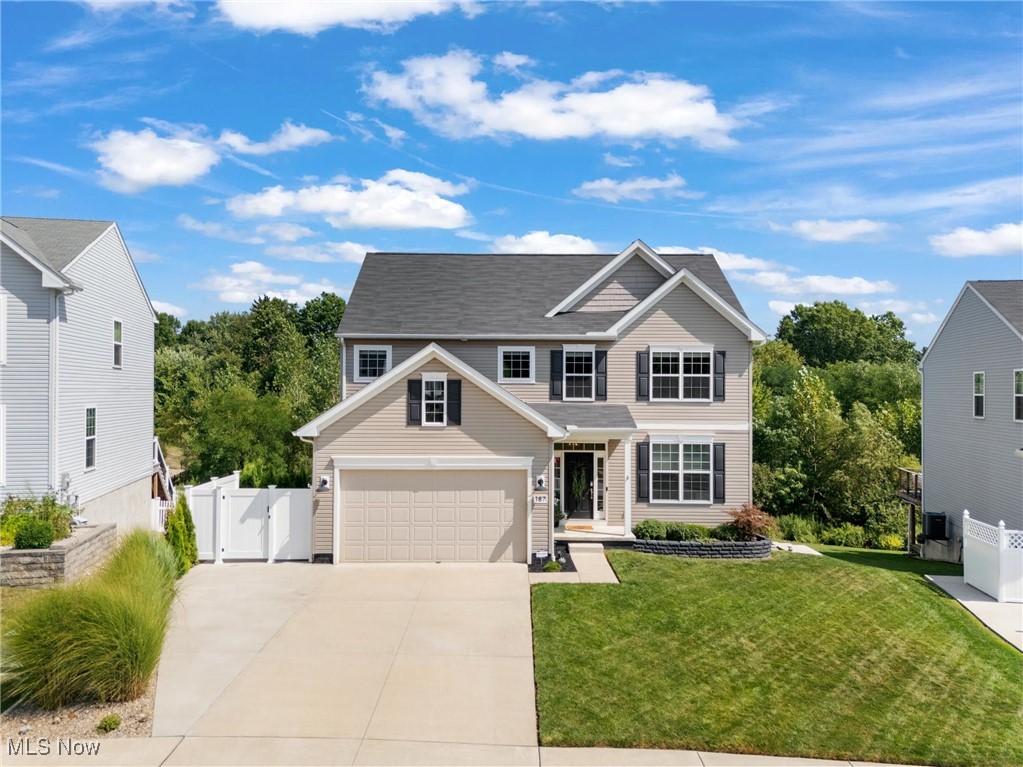 Welcome to 187 Oakview Circle, where protected wetland views create a serene backdrop for this one of a kind modern colonial, tucked away in the sought after community of Woodridge Place. Dramatic vaulted ceilings and a stunning floor to ceiling stone gas fireplace set the tone for the open main floor, which features a primary suite with en-suite bath, main level laundry, a bonus room/office, and a chef’s kitchen with clever storage, a large island, and impressively sized pantry.
Upstairs, you’ll find two spacious bedrooms each with walk-in closets, a full bath, and a versatile loft perfect for any use. The finished walk-out basement expands your living area with space for entertaining or hobbies, opening to two decks, a patio, and a fully fenced backyard retreat.
Move-in ready and designed for comfort, style, and function! Schedule your private tour today before it’s too late!