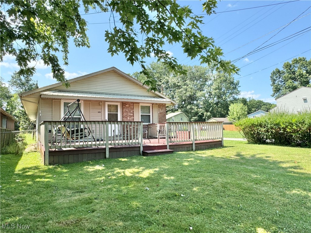 This Craig Beach three bedroom ranch home is the perfect place for a getaway or year round living. Large eat in kitchen, living room, 3 bedrooms and large bath round off the first floor. Basement has a finished room, open rec room and laundry area. There is a 4-5 car garage to store all of your cars, boats and bikes. Large deck in the front, breezeway between house and garage and is directly across from the beach, amphitheater, swimming and recreation areas. Don’t miss out on this opportunity.