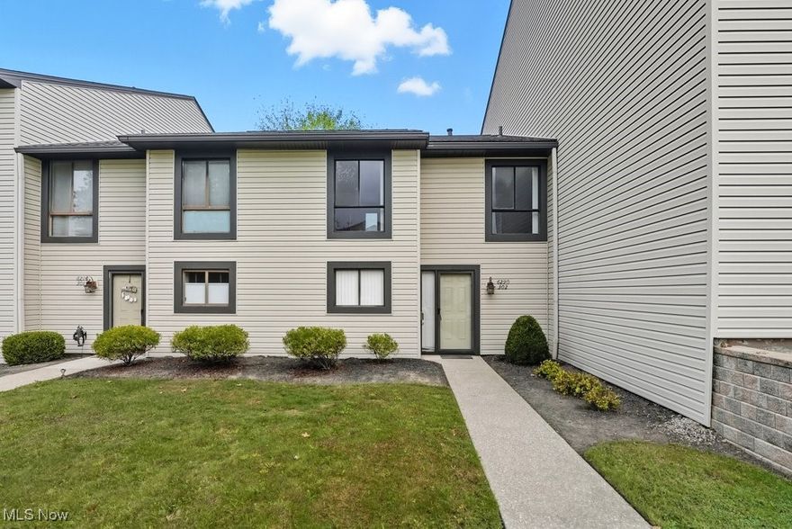 Welcome to Oak Knolls Condo Association at 6290 Greenwood Parkway, unit number 302. This three-bedroom, two full bath, one half-bath condo, is approximately 1,434 square feet.  What makes this unit unique is the ground floor entry and dedicated entrance. The unit has all bedrooms that are upstairs, and the first floor is complete ceramic tile. The laundry room is on the main floor inside the unit combined with the half bath across from the kitchen.  Enjoy the larger entertainment area with a brick wood-burning fireplace,  a bright dining room space, and a substantial-sized kitchen with plenty of countertop where all the  kitchen appliances remain.  Bring the outdoors in with the oversized back sliding door out onto a private patio area and picturesque greenspace that gives ample natural light. Upstairs has a larger master suite with a walk-in closet, its own dedicated full bath, and a linen closet. The two additional bedrooms have larger mirrored closet doors and views with floor-to-ceiling windows where one room has parquet flooring and the other carpet. The hot water tank is from 2019.  Don't miss this opportunity to own this unique, spacious unit with a little more privacy & generous space to entertain.