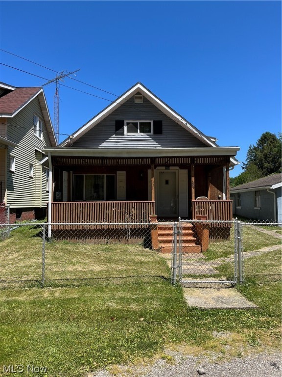 Why rent? This charming bungalow is sitting on a double lot with a 2 car detached garage and fenced in yard! The first floor offers a laundry room a bedroom and a half bath for those looking for something on one level! This home has great potential and with some TLC you will have instant equity! Don’t wait too long as this house won’t sit for long! Call today! HOME BEING SOLD “AS-IS”