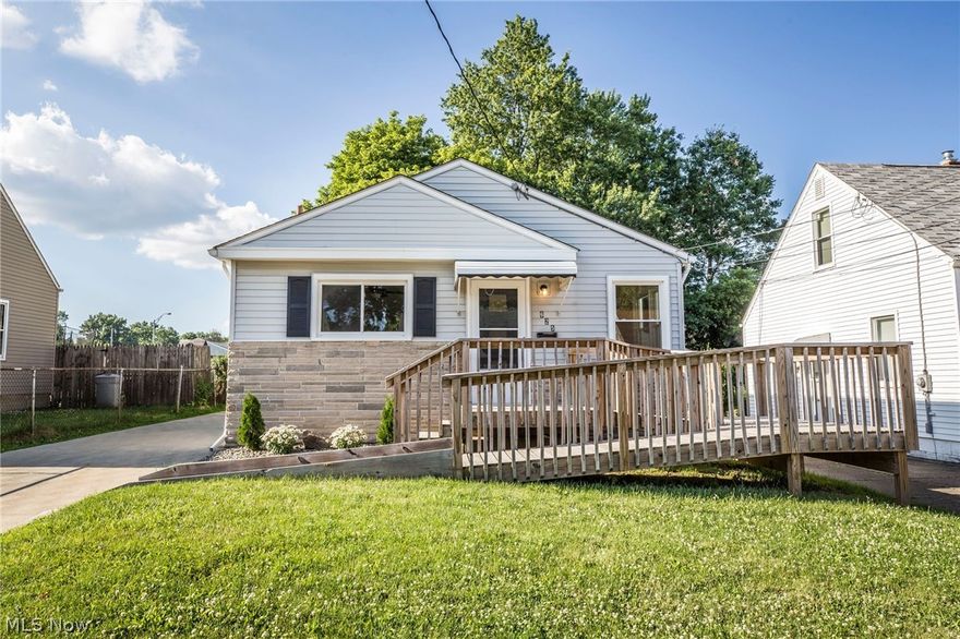 This is the home you've been waiting for! This charming, three bedroom ranch home has been completely renovated and updated from top to bottom! Updates include a new kitchen and bathroom, all new flooring, paint and lighting. Updated plumbing and electrical. Large, fenced in backyard. New A/C in 2020!  New shed! Great deck off the front with wheelchair access. New landscaping. Clean dry basement with glass block windows. Newer windows, roof, siding and concrete driveway. Don't miss this beautiful home! It checks off a lot of boxes!