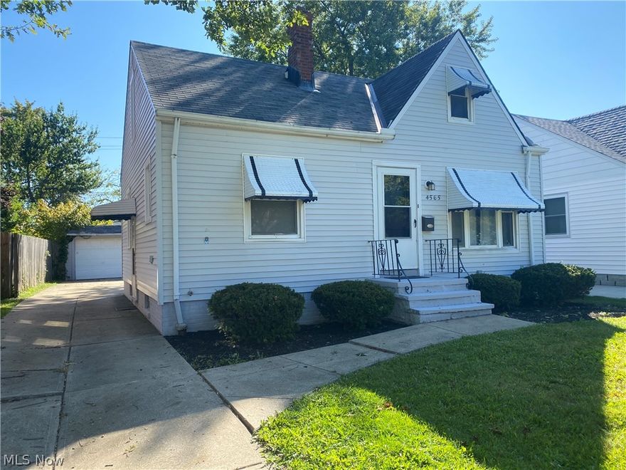 Welcome home! As you enter, you'll find the large living area with natural light from the large windows. Brand new kitchen in 2017 including new white cabinets, counters, flooring, and stainless steel appliances. Central air and HVAC new in 2017. Entire first floor has been freshly painted and features two bedrooms and an updated bath. Second floor offers large third bedroom with closets and extra storage. Basement has been painted and sealed - newer washer and dryer are included. Extra storage in the garage as well as the storage shed. You can enjoy summer and fall days out on the back deck. All the work has been done for you - just move in!
