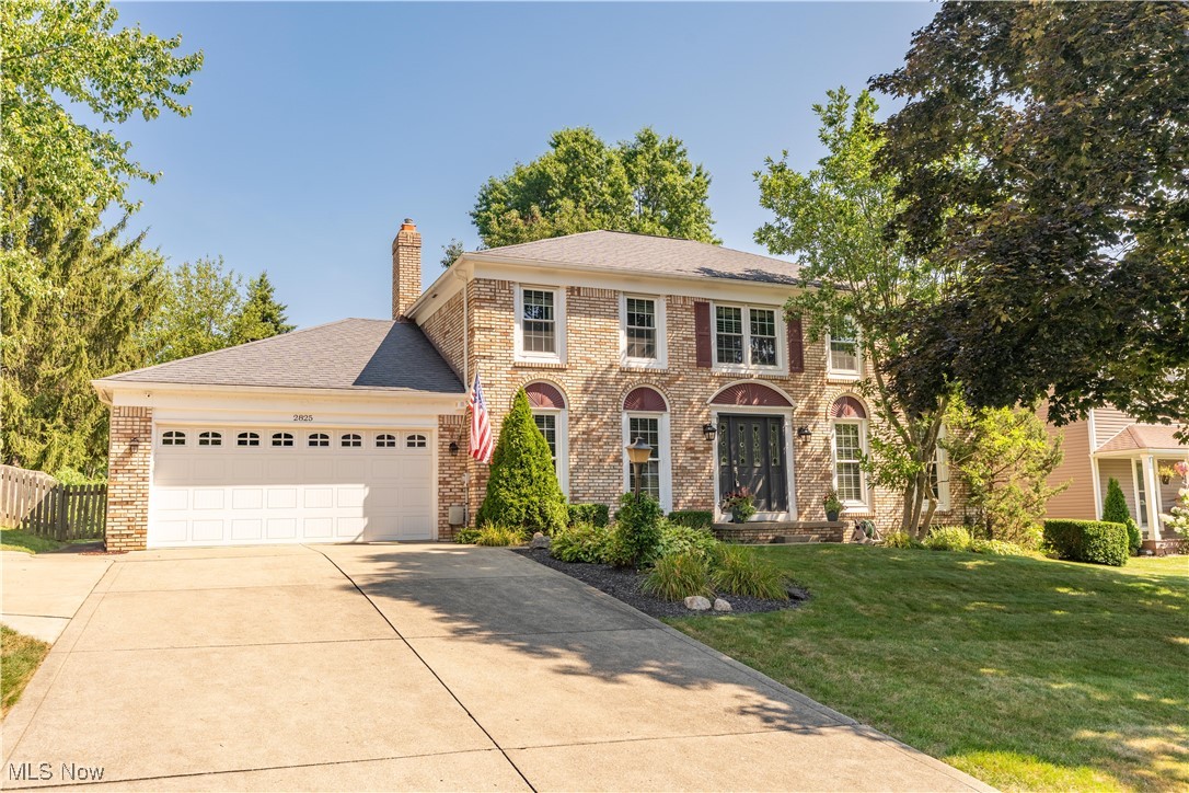 Stunning Brick Colonial on a Cul-de-Sac in North Canton CSD! This beautifully maintained home offers over 3,400 sq ft of pristine living space, perfect for both entertaining and everyday comfort. Nestled on a quiet cul-de-sac, it boasts timeless curb appeal and thoughtful design throughout. Step inside to a welcoming foyer with a private office on the left and a bright family room on the right, featuring tall windows and a soothing color palette. The open-concept flow leads into the impressive, updated kitchen with quartz countertops, white cabinets, a center island, stylish tile backsplash, double wall ovens, a walk-in pantry, stainless steel appliances, and an extra-deep sink with views of the backyard. The dinette area adds charm, functionality, and plenty of light. Adjacent to the kitchen, the great room includes a cozy brick fireplace and sliding doors that lead to the back deck, ideal for hosting gatherings. The fully fenced, park-like backyard is a true retreat, complete with a deck, patio, basketball court, storage shed, and ample green space for pets and play. The main floor also includes a convenient half bath and a laundry room with access to the attached 2.5-car garage. Upstairs, you’ll find four spacious bedrooms and two full bathrooms, including a luxurious master suite. The master bedroom features a private ensuite with a double vanity, tile walk-in shower, and large walk-in closet. The finished lower level adds even more living space with a large rec room and plenty of storage. Recent updates include Garbage Disposal, Water heater, Kitchen Remodel, Flooring (Main Floor), Master Bath, and Gutter Guard. Don’t miss the opportunity to call this incredible home yours. Schedule your private showing today!