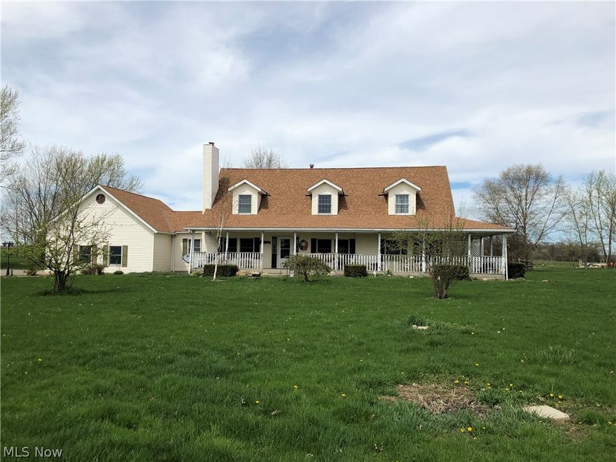 Gorgeous Conventional home with a wrap around porch and 30x56 Pole Barn in the back on top of 10 acres. Perfect horse property. House sits back away from the road. Call me today for a showing!