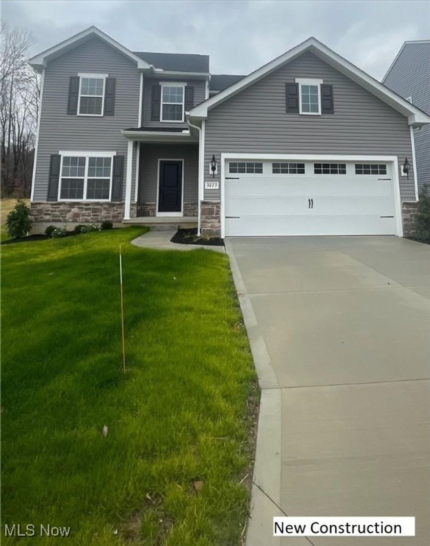 This beautiful home is located in Green, Ohio. You can access I-77 in just a few minutes. Very close to shopping and all of the restaurants that Green has to offer. Forest Lakes has a pavilion with open space for gatherings. There is a walking trail behind the homes. The Irving floor plan has 3 bedrooms and 3.5 baths.  We added a composite deck to enjoy the spring and summer days. You must see this home as it will not last. Home will be completed in mid September. Ask us about our great incentives.