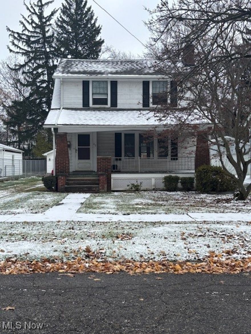 This charming colonial home is nestled on a quiet, tree-lined dead-end street, offering privacy and tranquility. The inviting large front porch is perfect for relaxing and enjoying the serene surroundings. The home features three cozy bedrooms and 1.5 bathrooms, providing ample space for comfortable living. The updated kitchen is a modern highlight, ideal for cooking and entertaining. The spacious living room is a standout, featuring a beautiful fireplace framed by built-in shelves, adding character and warmth to the space. A large picture window allows an abundance of natural sunlight to fill the room, enhancing its airy, welcoming feel. Hardwood floors run throughout the home, adding timeless charm and elegance. A full, unfinished basement offers the potential for future expansion or additional storage. The home is being sold as-is, presenting a fantastic opportunity for a first-time homebuyer to move in and personalize the space to their liking. Conveniently located close to hospitals, as well as the shops and restaurants of Bedford's historic downtown district, this home is perfect for anyone looking to start their homeownership journey.