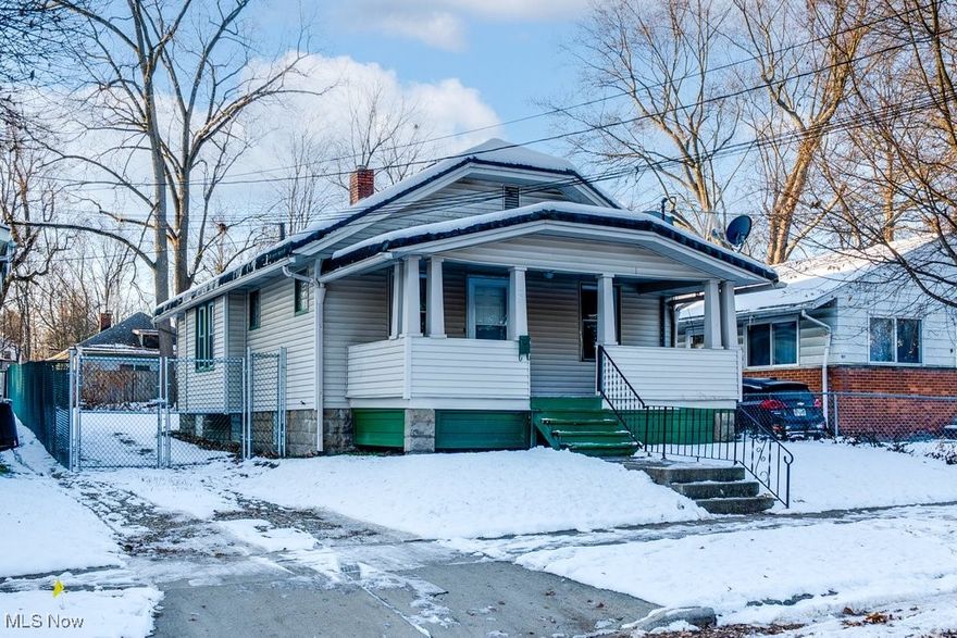 Discover the charm and character of this delightful ranch home. Featuring 1 bathroom and 816 sq. ft. of cozy, finished living space, this home is an ideal fit for first-time buyers, downsizers, or anyone seeking classic Akron character. Inside is a warm and inviting living room with a built-in fireplace—perfect for relaxing or entertaining. The dining room includes a built-in china cabinet that adds beauty and function to the space.

The quaint kitchen now features new countertops, new refrigerator, new range/oven, and has been freshly painted, creating a clean and updated look. The home also includes new waterproof LVP flooring throughout and great lighting, blending vintage charm with modern comfort. The bathroom has been refreshed with a new bathroom vanity, adding to the home’s move-in-ready appeal.

This home also includes new windows, a brand-new privacy fence (2025), and a roof installed in 2019, offering peace of mind with years of life ahead. With 2 bedrooms offering a well-designed layout, there’s plenty of opportunity to make the space your own. The large lot provides ample space for gardening, outdoor activities, or future enhancements.

Located near schools, parks, shopping, and dining, this home delivers everyday convenience in a quiet neighborhood setting. Don’t miss your chance to own a piece of Akron’s history with endless potential for personalization. Schedule your showing today!