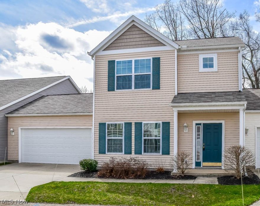 Beautiful 6-year-old 3 bedroom, 2 full bath colonial with a first floor bedroom in Brighton Bay! The updated kitchen comes fully applianced and opens to the dining and living room. Gather with friends and family in the spacious living room with a door to the backyard. First floor laundry off of the 2-car attached garage, convenient drop spot for coats and shoes. Huge walk-in hall closet under the stairs provides fantastic storage. Bedroom 3 is on the main level and has direct access to a full bath with a shower. Upstairs, there are 2 bedrooms and a full bath with a linen closet and shower/tub combo. The master bedroom offers 2 large walk-in closets, a tray ceiling and direct access to the full bath. Quiet backyard with a private patio. Nice location near Portage Lakes! Home warranty offered for buyer's peace of mind. Move-in ready with neutral colors throughout - come see all this home has to offer!