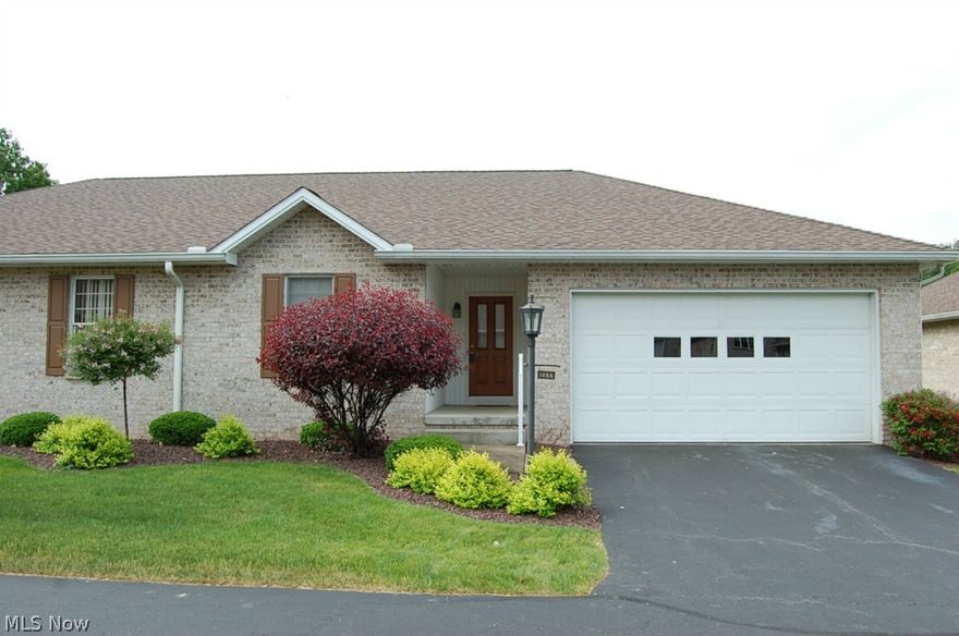 Nice clean 2 bedroom 2 bath all brick ranch unit.  Features ceramic foyer entry, great room with gas fireplace, dining room, equipped kitchen.  This unit also has an enclosed back porch 21x10.  First floor laundry and full basement.