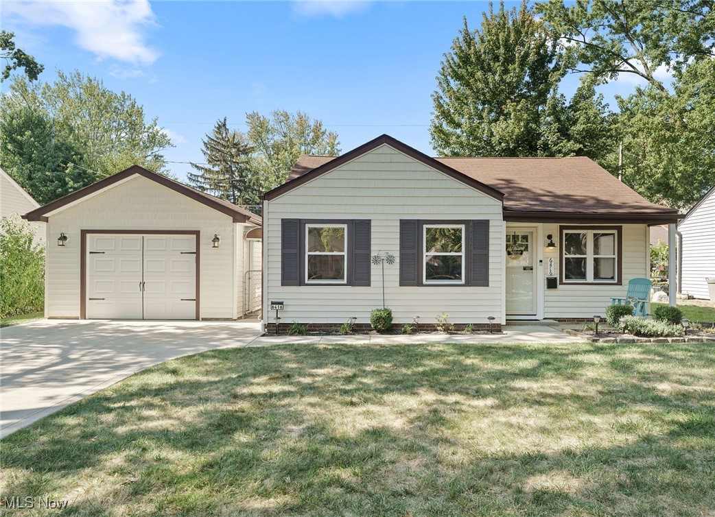 Move-In Ready Ranch!
Welcome home to this beautifully renovated 2-bedroom, 1-bath ranch that blends modern updates with everyday comfort. Freshly painted in soft neutral tones, this home offers the perfect backdrop for any style.
Step inside to find wood flooring flowing through the kitchen, dining, and family rooms, with plush carpeting in the bedrooms for added coziness. The completely updated kitchen (2023) shines with new shaker cabinets, granite countertops, tile backsplash, stainless steel appliances, and plenty of storage. It opens to the dining room, featuring wood floors and chandelier an inviting space for family meals or gatherings.
The spacious family room is filled with natural light from multiple windows, creating a bright and welcoming atmosphere. The primary bedroom provides a relaxing retreat with dual closets, while the second bedroom is generously sized. Both bedrooms feature ceiling fans and blinds. The fully renovated bathroom includes tile flooring, a modern vanity, and sleek fixtures for a fresh, contemporary feel.
Additional highlights include wide white trim, updated lighting, and thoughtful finishes throughout. Step outside to enjoy the fenced backyard with a large concrete patio and decorative lighting perfect for entertaining. The oversized 1.5-car garage (built in 2011) offers extra storage and a decorative door, while the gas hookup makes grilling or generator use convenient.
Additional updates add peace of mind: newer windows, A/C (2018), concrete driveway and patio, custom made blinds, smart garage door opener (2025), insulation, pull-down attic stairs and a new hot water heater (2025).
Don't miss your chance to own this move-in ready gem schedule your showing today and start making memories