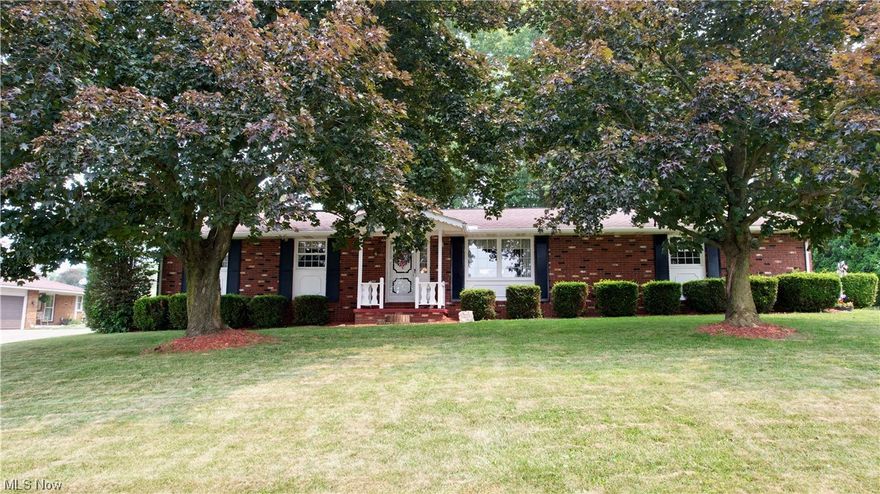 This is an auction. Up for auction is a lovely brick ranch home! The home offers the perfect blend of privacy, comfort, and convenience with its more than ideal location. The inviting living space has an overall great main floor flow starting with the living room, dining room and fully equipped Schrock’s Kitchen. The sunroom allows for the perfect place to gather your loved ones and spend time together. The main floor living includes all three bedrooms as well as a full bathroom. In the basement, there is plenty of extra living space with a possible 4th bedroom, a large recreational room with a pellet stove fireplace, a laundry room, and a full bath. Other amenities include a back patio off the sunroom and an adorable backyard with tons of privacy on all sides. You won’t want to miss the chance to make this home your own!