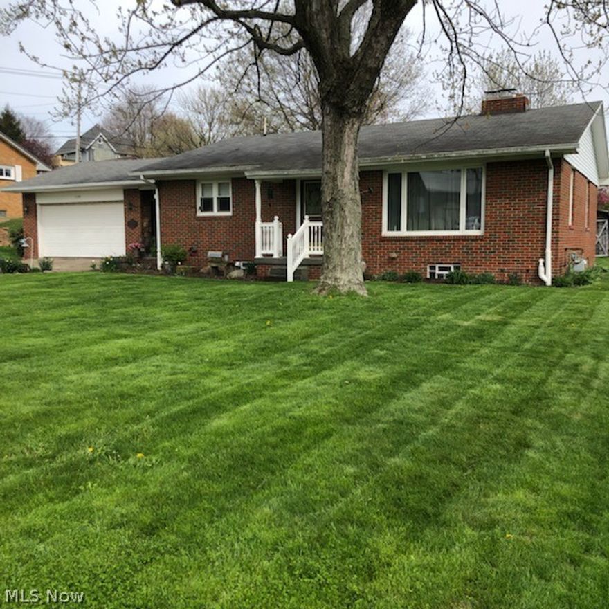 Brick ranch on charming street with little traffic. Large back yard with fishpond, patio, and privacy. Three bedrooms and 4th in the basement.
Shrock kitchen open concept. Fireplace in LR never used. Wood burner in basement never used.