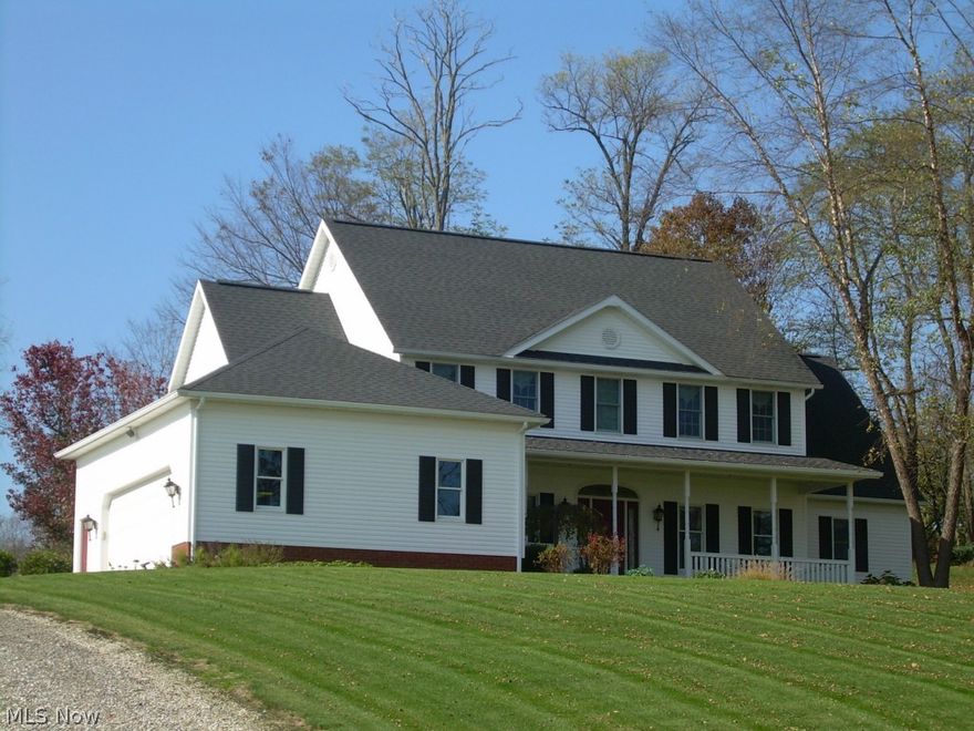 Amazing home on 3 acres with detached shop. Hickory flooring in kitchen and dinette. Zone heating. 2 hot water tanks. Solid pine doors. Birch cabinets from Schrock. Corian counter tops in kitchen. Pool table and appliances in basement negotiable. Jack n Jill bath with 2nd bedroom. Open stairway in main entrance. 12 x16 storage barn. Wired for generator. Whole house speaker system. House and detached shop share well but each have own septic. Propane is only 1 year old.