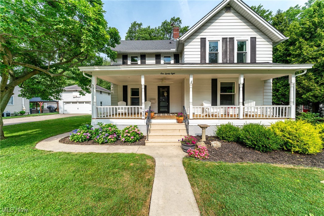 Nestled in the heart of Avon Lake, this beautifully updated 1900 home seamlessly blends historic charm with modern amenities. Boasting 5 bedrooms and 2 full bathrooms, it offers ample space for comfortable family living or entertaining. Rich in character, the home features refinished heart pine floors throughout and a spacious covered front porch that sets the tone for its timeless appeal.
Recent updates include new windows and exterior doors in December of 2024, New gutters with leafguard (2024), a new washer and dryer (2025), a new hot water tank (2022), and comprehensive electrical upgrades. In 2022, the sellers installed a dual HVAC system with all-new ductwork, providing efficient, whole-home air conditioning. The kitchen, fully renovated in 2022, showcases modern finishes, while the updated first-floor bathroom adds both style and functionality. The unfinished basement provides even more flexibility to finish it to create a gym, playroom, media room, or additional living space to suit your needs.
Situated on over half an acre the property offers a landscaped yard perfect for outdoor enjoyment. A detached garage provides additional storage and includes an unfinished upper level with exciting potential for a studio, office, or guest suite.
Ideally located and truly move-in ready, this home is a rare opportunity to enjoy the perfect combination of historic character, thoughtful updates, and generous living space right in the heart of Avon Lake's most desirable neighborhood. Optional Woodhaven Beach Association ($100/year) with access to a gazebo and water access for your paddle boards or kayaks.