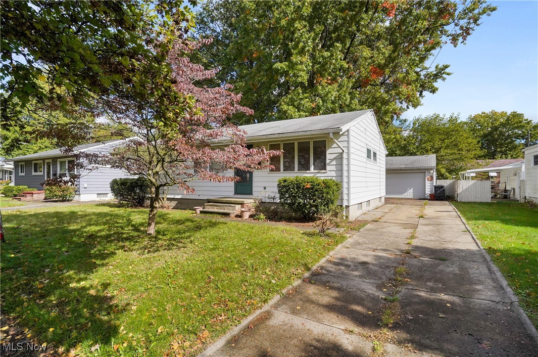 Looking for a great investment opportunity in a home in an area of more expensive homes? Well, here it is! With some TLC and some repairs this home will look amazing! The home has been in the family for approximately 50 years. The kitchen and bathroom need to be updated. There is wood flooring in the living room, dining room and all 3 bedrooms. Some wood will need to be replaced in the hallway and once all flooring has been refinished it will be gorgeous. This ranch style home offers a convenient floorplan. The laundry area is located in the basement and offers electric hook-up for the dryer. The washer and dryer will remain as a gift at no value. Two bedrooms have vinyl windows. The furnace and central air unit are approximately 5 years old. The roof is approximately 10 years old. The front and back exterior doors have been replaced within the past several years. Fresh paint throughout the home will certainly modernize the interior. The exterior is aluminum siding. There is a 21x20 detached garage with a service door and garage door opener. The backyard is somewhat private. In the basement you will see there is a toilet, shower stall and vanity that serves as a 2nd full bath but is not in a private room. Simply enclose this area and you will have a private full bath in the basement. This home is being sold “as-is” as the sellers will not make repairs.
