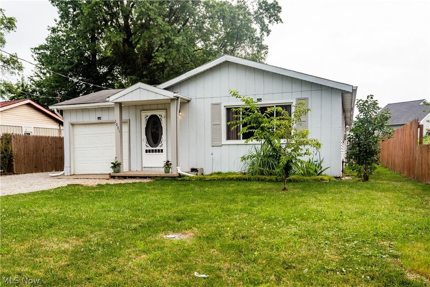 Delightfully remodeled 3 bedroom ranch within minutes from downtown. Throughout this house is new scratch/water resistant flooring, freshly painted walls, and spacious living areas. Enjoy the large fully fenced in backyard while sitting on the floating deck. Both the front and back of the house offer landscaped areas with room to add your own personal touch.  Each room has its own ceiling fan and thermostat for heat. Bathroom has been updated including a curved soak in tub. New appliances, large shed with platform, and window A/C unit are all included in the sale of the house.