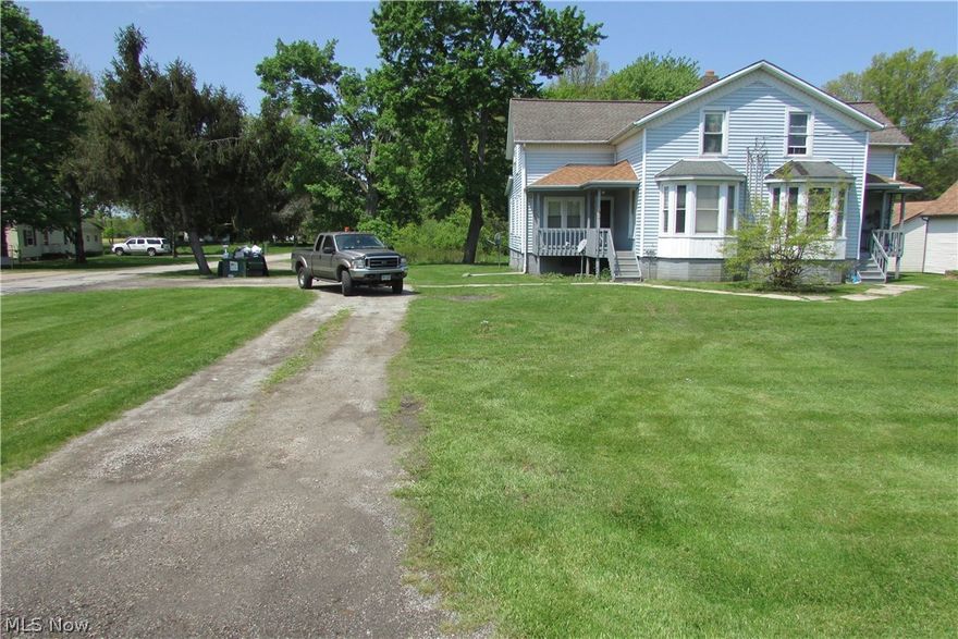 Grand Valley Schools.  First floor 2 bedroom apartment with laundry hook ups in the kitchen.  The rent and the minimum water/sewer bill ($41) are due to the owner each month and the owner includes trash and grass mowing.  If you run over the minimum water/sewer, you will owe that amount when the bill comes.  We include thee minimum bill in your monthly payments to help you budget and avoid the department's higher security deposit.  You pay the oil heat and electric for your unit.  This is in a four-plex with a nice unit to enjoy with yard space and porches.  This form says tenant pays gas, that means tenant pays the oil that is the heat source.  Please fill out an application on the rent/lease tab on our web site if interested.  For keys, you need the rent & water x2 (security).  1/3 is due to hold the apartment once you are approved.  Please note that colors may not be the current color paint in these photos.