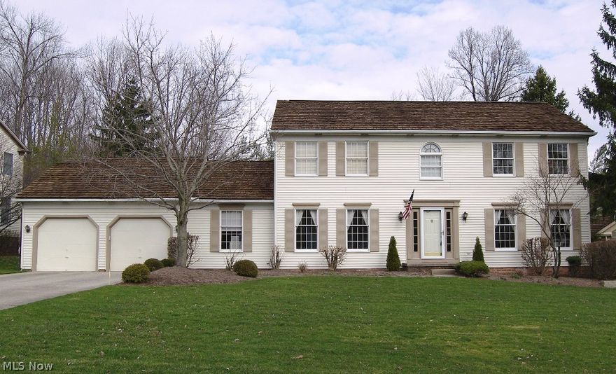 Fantastically maintained and updated one owner home in North Solon.  This light and bright colonial has been lovingly maintained and is truly ready for you to move in.  You enter to a spacious foyer with ceramic tile flooring from entry through kitchen, eating area, back hall, half bath and first floor laundry room.  Spacious formal living and dining rooms are off the foyer.  The living room opens to a generous family room with gas fireplace accented with a brick hearth and feature wall.  Open from the family room is the updated kitchen and eating area.  The kitchen includes newer stainless appliances including a second oven/microwave, quartz counter tops and ample cabinet space.  A large deck is off the kitchen eating area.  There is also an office/den on the first floor.  The master suite includes a large bedroom with vaulted ceiling and a tastefully updone bath with walk in closet, tiled shower, double sinks and a large whirlpool tub.  There are three additional bedrooms, all nicely