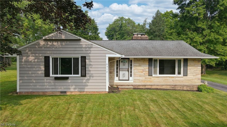 Welcome to this charming ranch home in the beautiful city of Brecksville! This 3-bedroom, 1.5-bathroom property offers a delightful living experience with its thoughtfully designed features and inviting ambiance. As you step inside, you'll be greeted by the spacious living room, filled with an abundance of natural light that filters through large windows. A cozy fireplace adds warmth and charm, creating the perfect setting for relaxing evenings with family and friends. The kitchen offers new flooring and a brand new refrigerator. The master suite is a true retreat, offering generous dimensions and a convenient half bathroom connected to it. With all the bedrooms and bathrooms conveniently located on the first floor, this home provides the luxury of easy accessibility and convenience for all. In the finished basement, you'll discover another fireplace and ample space for storage. The home is nestled on an expansive lot of almost 3/4 of an acre, therefore offers ample outdoor space for v