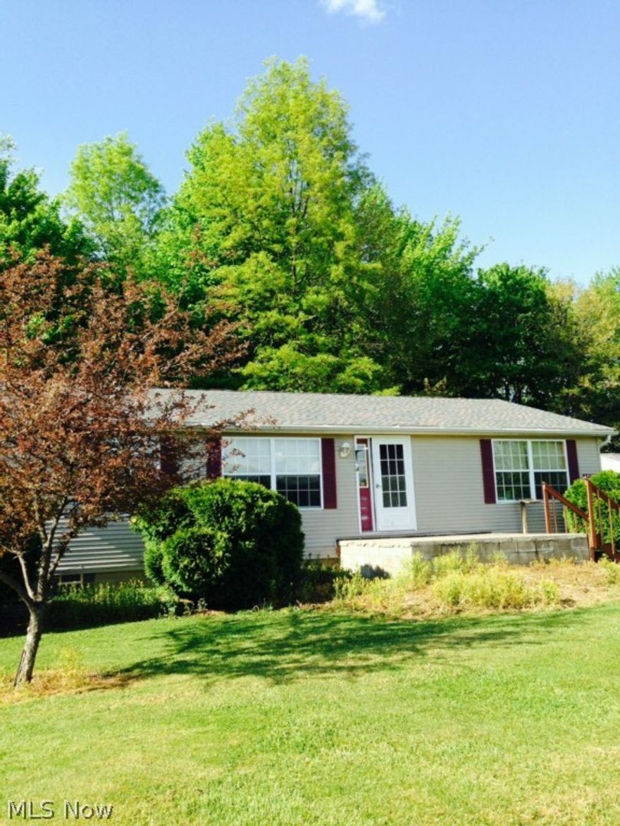 Country living at its finest with this 3-bedroom, 2-full bath modular home sitting on 16+ beautiful, wooded acres.  The home features a
kitchen, living room, dining room with sliding doors to outdoor deck, central air, 2-detached garages, one 24x24 and 24x20, alarm system,
full basement with wood burner and walkout and much more.