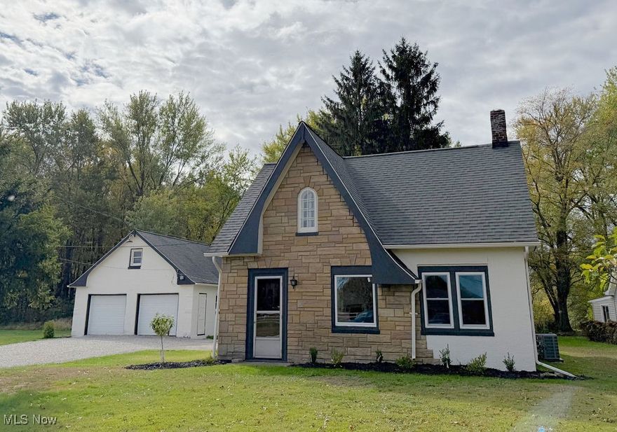 Welcome to this beautifully updated 2-story cottage-style home, nestled on a spacious nearly two acre lot offering privacy, peace, and plenty of room to roam. With 3 cozy bedrooms and 1 fully renovated bathroom, this home blends timeless charm with modern comforts .Step inside to discover a completely refreshed interior, featuring brand-new windows that fill the home with natural light, fresh professional paint throughout, and all new fixtures and outlets for a clean, contemporary feel. Stay comfortable year-round with a brand-new HVAC system, including both central AC and a new furnace. The heart of the home is the gorgeous new kitchen, thoughtfully designed with quartz countertops, updated cabinetry, and stylish finishes, perfect for everyday living or entertaining. Other major updates include: Brand-new septic system, updated electrical system, newly poured slag driveway and updated landscaping. Set far back from the road on a large, scenic lot, there’s ample space for outdoor activities, gardening, or even future expansion. Whether you’re looking for your first home, a peaceful retreat, or a stylish country escape, this turnkey cottage-style house is ready to welcome you home. Call today to schedule your private showing!